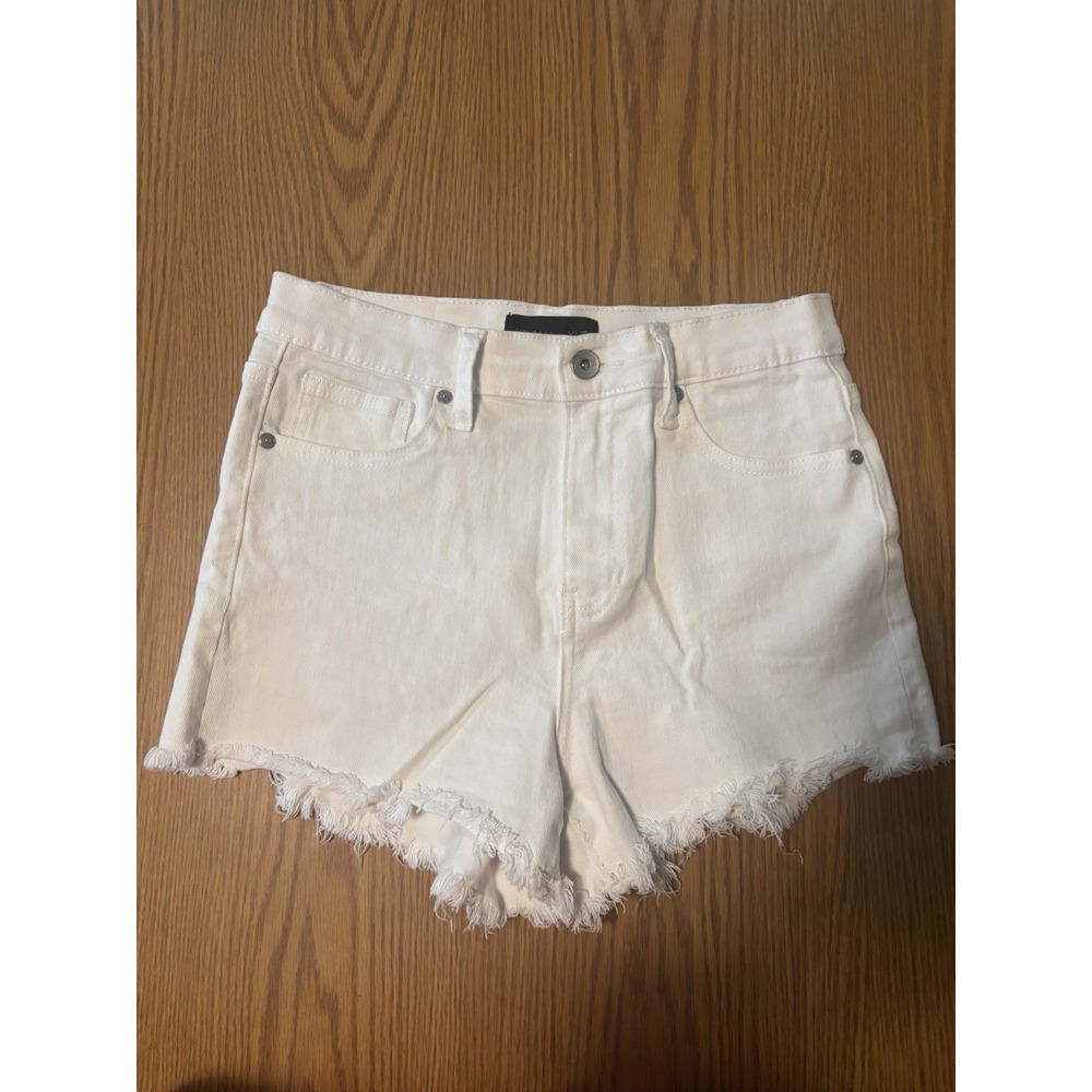 Kendall and Kylie Women's The Drifter High Rise Jean Shorts‎ Sz 5/27 White